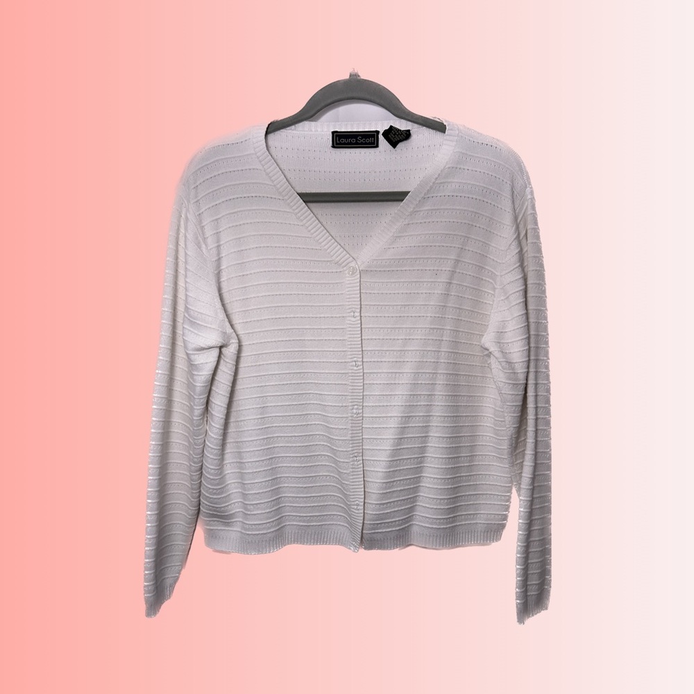 Laura Scott button down sweater
